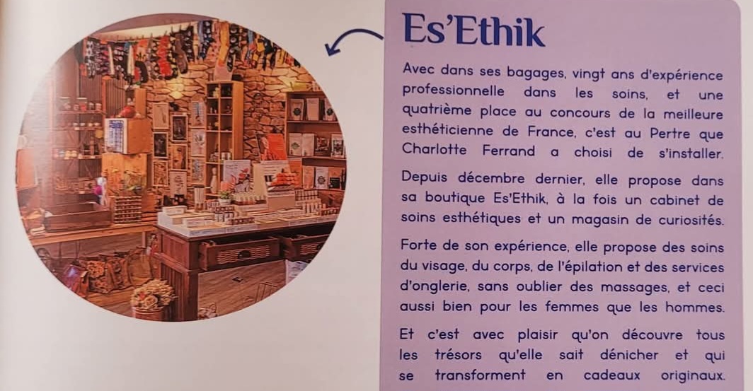 Institut de beauté & magasin de curiosité à le Pertre - Article de l'institut et du magasin de curiosité